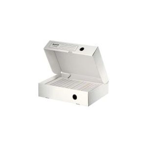 10 LEITZ Archivboxen Infinity weiß 25,5 x 33,0 x 8,0 cm