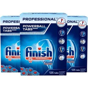 Finish - Professional Vaatwastabletten - 375 Stuks - Voor Professionele Vaatwassers