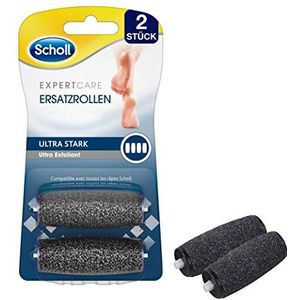 Scholl Velvet Smooth Wet & Dry reservewielen, ultra sterk, navulling voor de elektrische eeltverwijderaar van Scholl, met diamantdeeltjes, 2 rollen