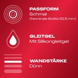 Durex - Sensitive Slim Fit - Condooms - Transparant - Latex - 10 Stuks