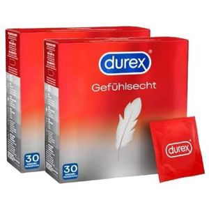 Durex Voelsecht ultra condooms â€“ Sensi-Fit condooms met 20% dunner materiaal aan de punt voor intensiever gevoel â€“ verpakking van 30 stuks (2 x 30 stuks)
