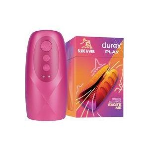 Durex Slide &amp; Vibe - oplaadbare, waterdichte glansvibrator (roze)