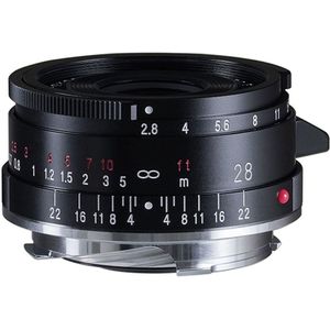 Voigtlander Color Skopar 28mm f/2.8 VM Type II Leica M-mount objectief Zwart