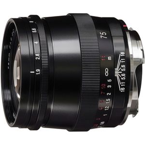 Voigtlander Ultron 75mm f/1.9 S.C. VM Leica M-mount objectief Zwart