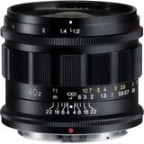 Voigtlander - Nokton 40mm f/1.2 - Nikon Z-mount Objectief - Zwart