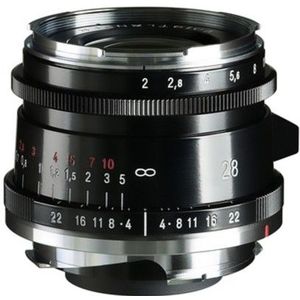 Voigtlander Ultron 28mm f/2.0 II VM Leica M-mount objectief Zwart