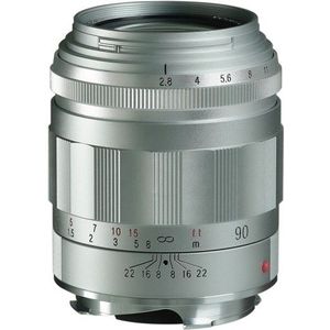 Voigtlander APO Skopar 90mm f/2.8 VM Leica M-mount objectief Zilver