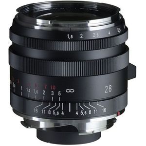 Voigtländer - Nokton 28mm F/1.5 Type I - Objectief - Mat-Zwart - Asferisch