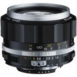 Voigtlander Nokton 58mm f/1.4 SL II S Nikon F-mount objectief Zilver