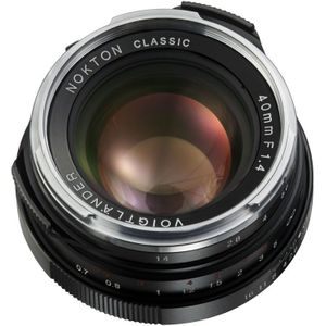 Voigtlander Nokton 40mm f/1.4 SC Leica M-mount objectief Zwart