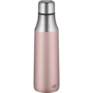 alfi Thermosfles City Bottle roze, 500 ml, roestvrij stalen drinkfles, lekvrij, ook bij koolzuur, 5527.284.050 isolatiefles 8 uur warm, 16 uur koud, waterfles BPA-vrij