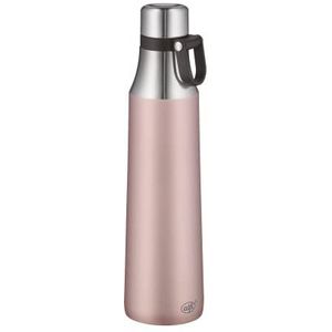 alfi Thermosfles, City Bottle Loop roze, 700 ml, roestvrij staal, lekvrij, ook bij koolzuur, 5537.284.070 isolatiefles 12 uur warm, 24 uur koud, waterfles BPA-vrij