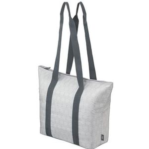 alfi ISO Shopper 17 liter, Geo Grey, duurzame thermische koeltas van gerecyclede PET-flessen, geïsoleerde boodschappentas voor winkelen, zwembad, sauna, geïsoleerde tas, flexibel, wasbaar, Geo Grijs,