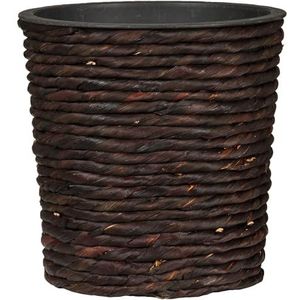 Scheurich Wave Globe Cubo, plantenbak van kunststof, zwart-graniet, 40 cm diameter, 35,5 cm hoog, 31 liter inhoud