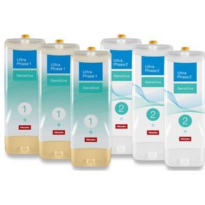 Miele - Set of 6 UltraPhase Sensitive - Wasmiddel - Zonder geurstoffen - Zeer huidvriendelijk