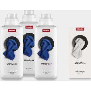 Miele - Wasmiddel SET 3x Ultracolor + 1x Ultra white - Wasmiddel - Set UltraColor en UltraWhite