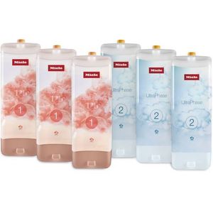 Miele - UltraPhase 1 en 2 - Wasmiddel - Voorraadpakket - 3x UltraPhase 1 + 3x UltraPhase 2