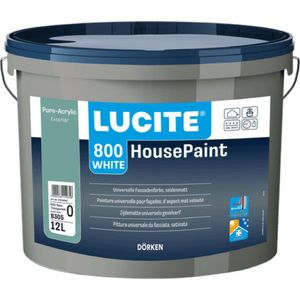 lucite housepaint - 12Lt - gevelverf - wit -1000t