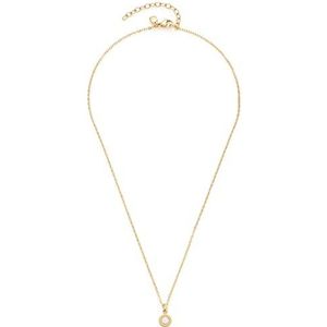 Leonardo Dames ketting edelstaal glas steen One Size Geelgoud 32023827