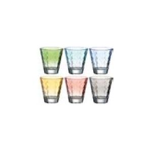 Leonardo Optic drinkglazen assorti pastelkleuren - set van 6 glazen