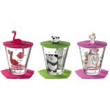 LEONARDO Kinder Trink - Set 9-tlg. Flamingo /Einhorn / Panda  Bambini ¦ Glas ¦ Maße (cm): H: 9  Ø: 8.5 Gläser & Karaffen - Sconto