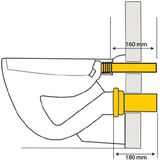 Riko Wandcloset Aansluitset 90-110 180Mm