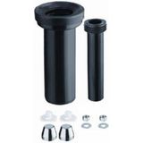 Aansluitgarnituur pe voor wandcloset geberit ø90mm verlengd 10 cm 30 cm m. Afdichtrubber 152441461