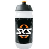SKS GERMANY Logo Bottle BREEDTE 750 ml drinkfles in SKS GERMANY design (fietsaccessoires voor alle gangbare flessenhouders, lekvrij push-pull-ventiel, ergonomische vorm, afneembaar deksel)