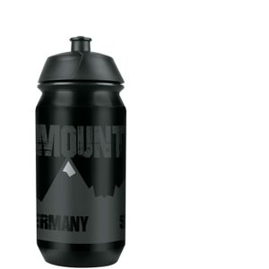 SKS GERMANY Mountain Bottle, kleine waterfles van 500 ml in bergdesign (fietsaccessoire voor alle gangbare flessenhouders, lekvrij push-pull-ventiel, ergonomische vorm, afneembare dop)