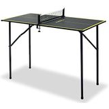 JOOLA Tischtennisplatte MINI inkl. Tischtennisnetz, klappbar, klein, 90 cm x 45 cm x 76 cm, dark-grey