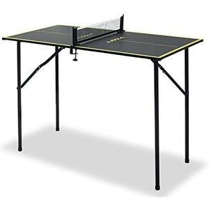 JOOLA Mini tafeltennistafel - indoor tafeltennistafel, vrijetijdstafel met tafeltennisnet, donkergrijs
