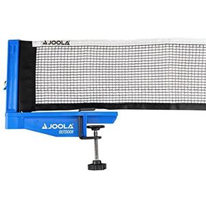 JOOLA 31015 Outdoor tafeltennisnet voor vrijetijdssporten, verstelbare voedingsspanning in praktische zak, blauw, eenheidsmaat