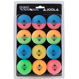 Joola 42150 Tafeltennis Ballset Colorato met 12 kleurrijke ballen tafeltennisballen