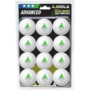 JOOLA 44205 tafeltennisballen training 40 mm, wit, verpakking van 12 stuks