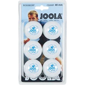 Joola 0 Rossi Champ 40+ tafeltennisballen, wit, één maat