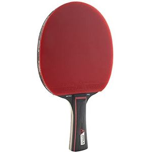 JOOLA Match PRO ITTF Tafeltennisbatje, 4 sterren, zwart/rood, dikte 1,8 mm