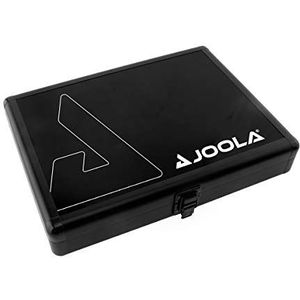 JOOLA Tafeltennishoes racketkoffer BAT CASE aluminium koffer geschikt voor 1 tafeltennisbatje en 3 tafeltennisballen, zwart, 29 x 22 x 5,5 cm