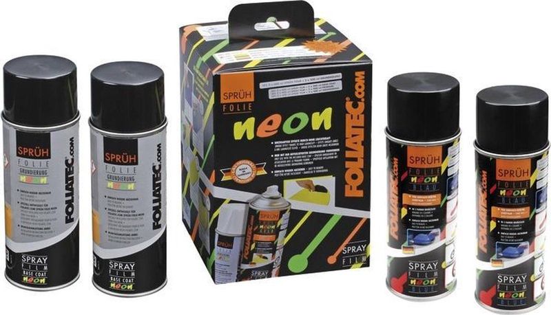 Foliatec Spray Film  set - Neon Blauw - 4Delig