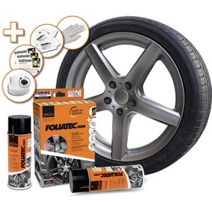 Foliatec - Spray Film - Gunmetal Grijs Metallic Mat - 2x400ml