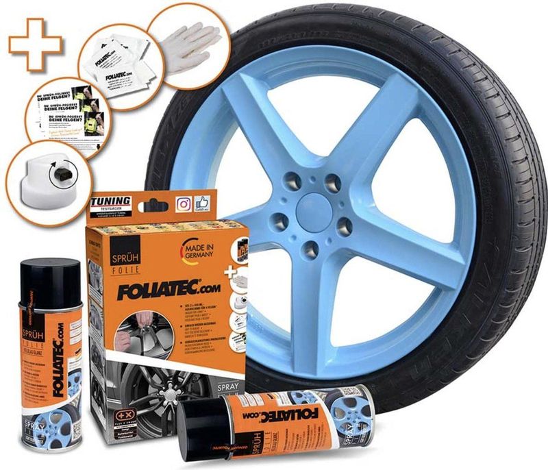 Foliatec - Spray Film Set - Licht Blauw Glanzend - 2x400ml