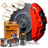 Foliatec - Performance Red - Remklauw Verf - Rood Glanzend - 7-Delige Set