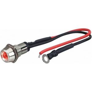 Foliatec LED Control Light Chroom - Vuurrood Ø = 10mm - 1 Stuk