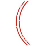 FOLIATEC Felgenzierstreifen Racing 7mm neon rot - Motorradteile - Reifen- & Felgen - Motorrad Felgenrandaufkleber