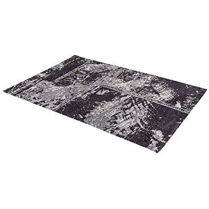 ASTRA Geweven tapijt Teramo, verkrijgbaar in verschillende kleuren en maten, tapijt, polyester, patchwork zwart, 170x240 cm