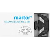 MARTOR 10 x SECUMAX messen, reservemesjes voor de SECUMAX 350 & 350 SE, verwisselbare messen van staal voor cuttermessen en veiligheidsmessen, 10 stuks