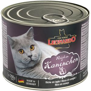 Leonardo Katzenfutter All Meat 24 x 200 g - Reich an Kaninchen
