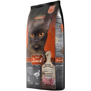 Leonardo Adult Duck [15 kg] kattenvoer | droogvoer voor katten | allesmiddel voor uitgaande katten al rijgen vanaf 1 jaar