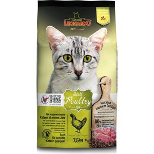 Leonardo Adult Grain Free - Kattenvoer - Gevogelte 7.5 kg