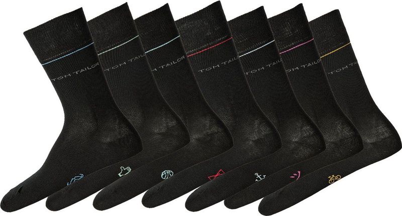 Tom Tailor - Sokken - Basic - Effen - 7-Pack - Herensokken
