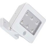 BRILONER - KOLLIG - LED Wandlamp op batterijen - met sensor - buitenverlichting met bewegingssensor - 12 cm - IP54 - 6.500K - wit